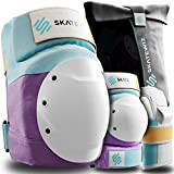 SKATEWIZ Inline Pads Adultes Inline Pads Genouillères Femme - Inline Pads Adultes - Protections Genou Protection Main Pads - Équipement ...