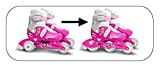 Stamp Adjustable Two in One 3 Wheels Skate Barbie Size 27-30 Rose