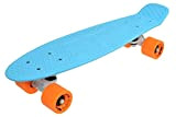 SULOV Penny Skateboard Via Dolce, Mixte, Penny Board Via Dolce, Bleu/Orange, 55 x 14.5 x 12 cm