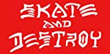 Thrasher Magazine Skateboard Sticker Skate and Destroy Red punk rock skating sk8 new by Thrasher Magazine