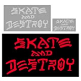THRASHER Stickers (Pack De 25) Skate and Destroy Large