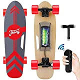 Tooluck Skateboard Electrique,Longboard Electrique avec Télécommande, 20km/h Vitesse,8-12km Portée, 350W Moteur Planche roulettes Électrique, E Skateboard pour Adulte Adolescent Débutant
