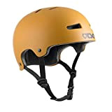 TSG Evolution Casque Bowl Skate/Roller/Trotinette/BMX/Dirt/Pumptrack/VTT/E-Bike Adulte Unisexe, Yellow, S/M (54-56cm)
