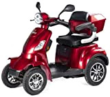 VELECO Scooter 4 Roues Senior/Pour Handicapés 1000W FASTER Électrique (Rouge)