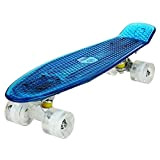 WeSkate Cruiser Skateboard Complet, 55 cm, Penny Board avec Roues PU LED, roulement ABEC-7, Cadeau pour Adultes, Adolescents, Enfants, garçons, ...
