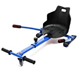 WilTec Siège de Scooter en Bleu Siège de Kart Ajustable pour Adulte et Enfants Elektroscooter 120 kg Max.