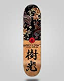 Wood light Monopatín Skate Skateboard Deck Tabla Japan Series Dragon (8.25)