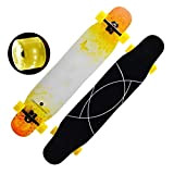 Yuxahiughb Skateboard Long Board Danse Maple Skateboards Longboard Camions garçon et Fille Beginner Skate Board Personnalisée Skateboards Standard (Color : ...
